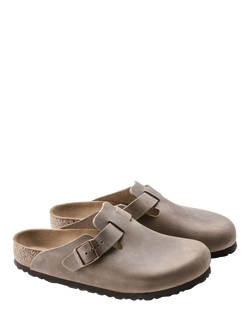 Birkenstock Boston Leather Clogs, Tabacco Brown - view 2, Tabacco Brown