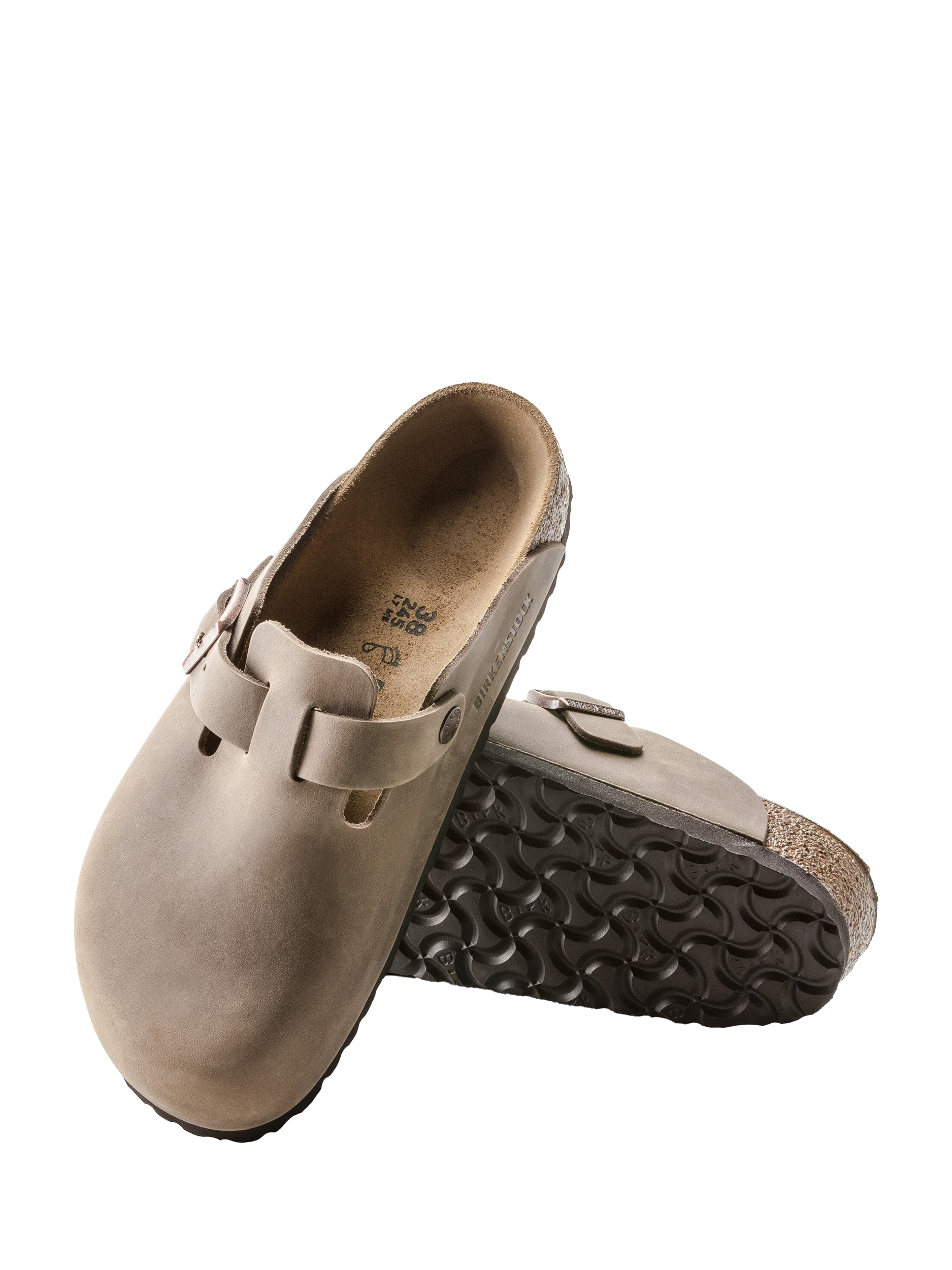 Product image 4 of 5, which shows Birkenstock Boston Leather Clogs, Tabacco Brown, 8