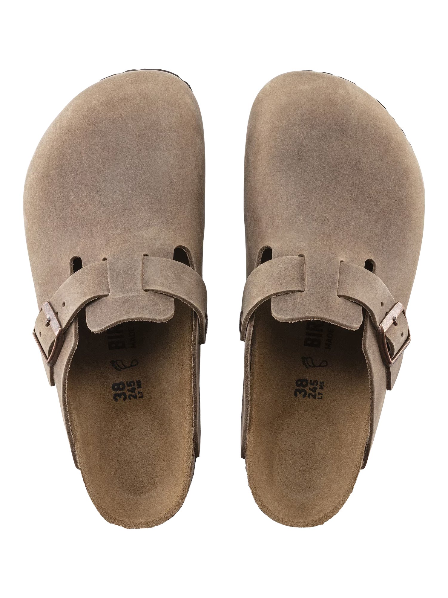 Product image 5 of 5, which shows Birkenstock Boston Leather Clogs, Tabacco Brown, 8