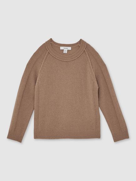 Reiss Kids' Foulton Jumper, Camel, Camel
