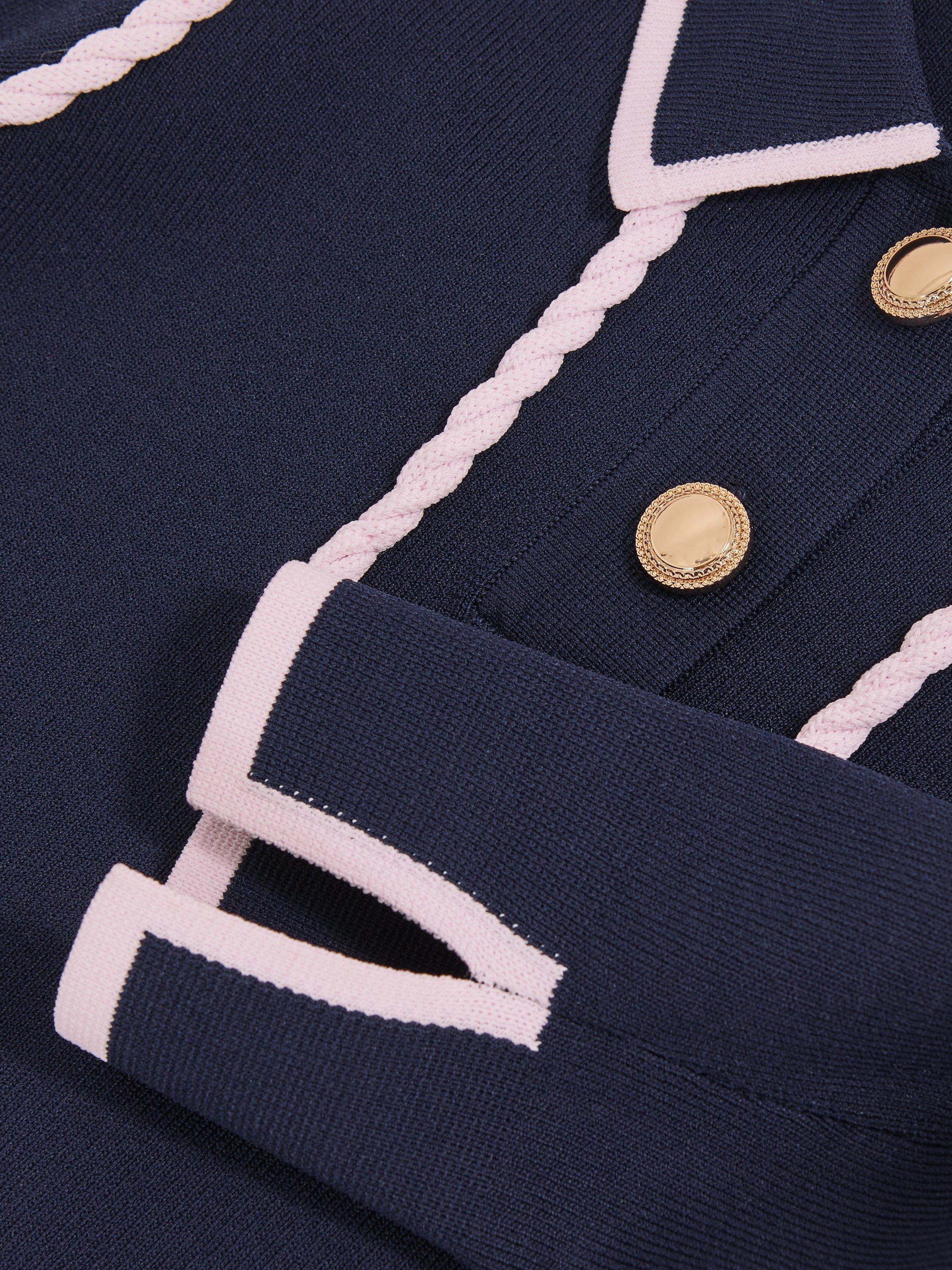 Product image 5 of 5, which shows Reiss Kids' Freya Jumper, Navy, 3-4 years