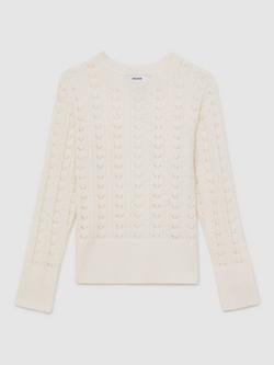 Reiss Kids' Lydia Jumper, Ivory, Ivory