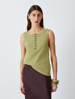 AND/OR Aria Ribbed Vest Top, Green