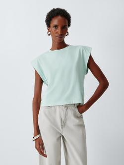 AND/OR Boxy Cap Sleeve T-Shirt - view 2, Blue