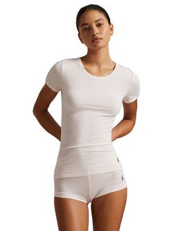 Ralph Lauren Polo Ralph Lauren Club Cotton T-Shirt and Girl Shorts Set, Garden Rose