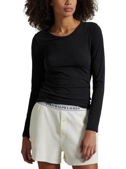 Ralph Lauren Polo Ralph Lauren Cotton Club Long Sleeve Baselayer Top, Onyx, Onyx