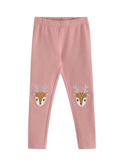 Lindex Kids' Cotton Blend Leggings, Light Dusty Pink, Light Dusty Pink