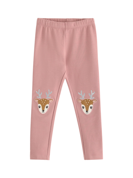 Lindex Kids' Cotton Blend Leggings, Light Dusty Pink, Light Dusty Pink