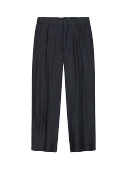 NN.07 Kay Linen Blend Trousers containing LENZING™ ECOVERO™ Viscose, Deep Navy, Deep Navy