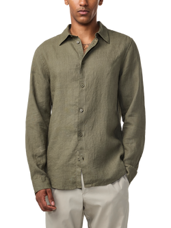 NN.07 Enzo Linen Shirt, Capers, Capers