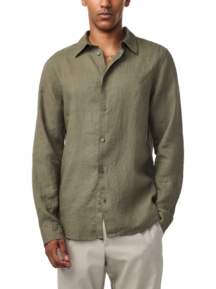 NN.07 Enzo Linen Shirt, Capers, Capers