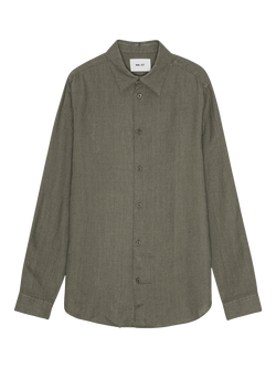 NN.07 Enzo Linen Shirt, Capers - view 2, Capers