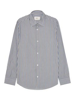 NN.07 Freddy Satin Shirt, Sea, Sea