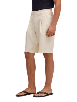 NN.07 Kay Linen Blend Shorts containing LENZING™ ECOVERO™ Viscose, Ivory, Ivory