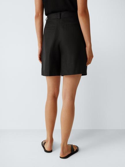 John Lewis Linen Shorts - view 2, Black