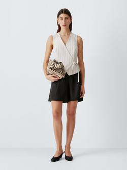 John Lewis Linen Shorts, Black