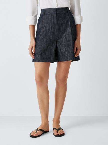 John Lewis Linen Shorts, Denim Linen