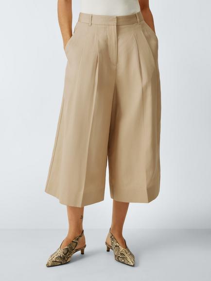 John Lewis Wide Leg Culottes, Camel, Camel