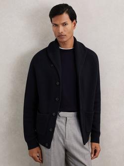 Reiss Cannon Cardigan, Navy, Navy