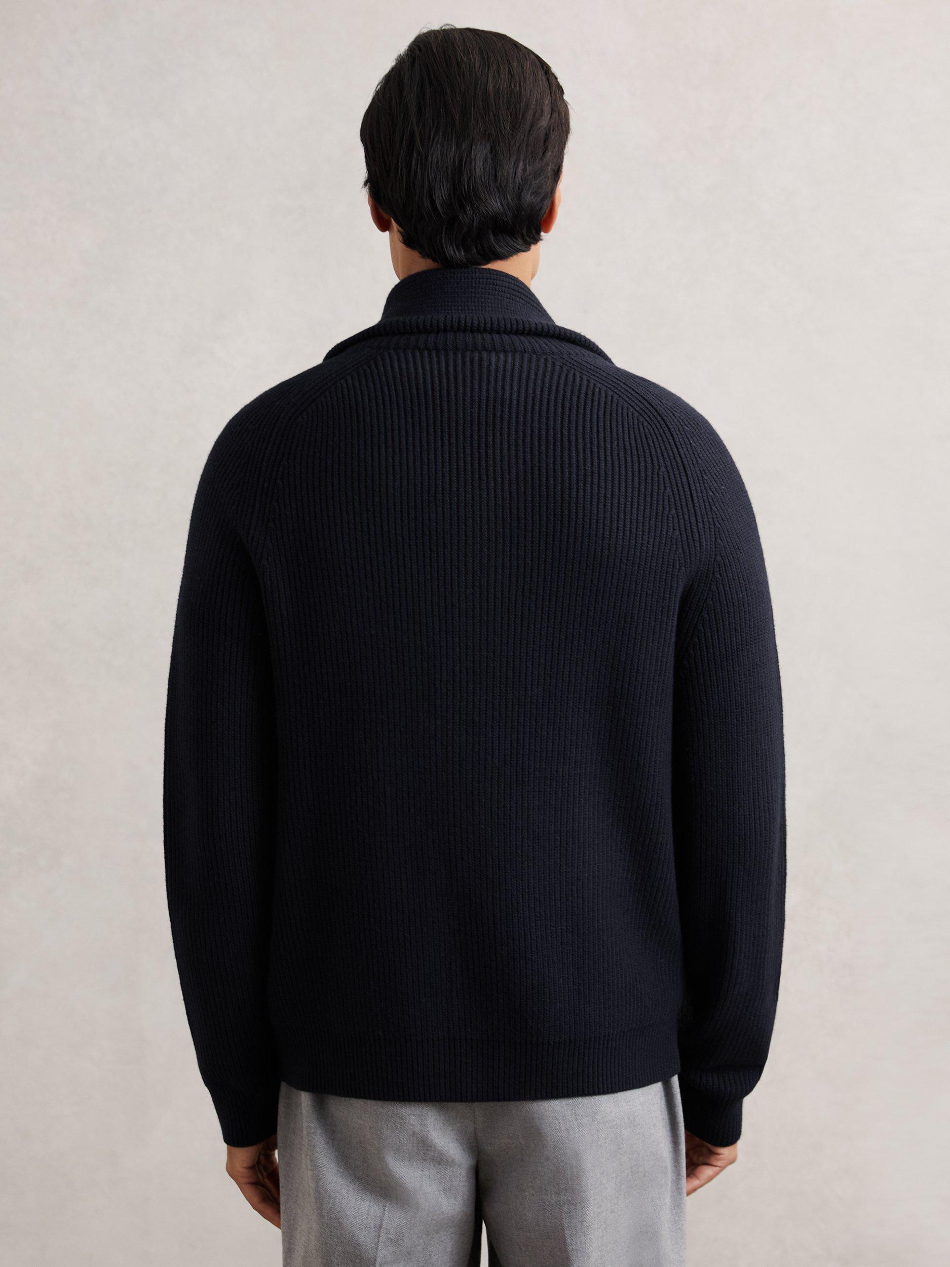 Product image 2 of 5, which shows Reiss Cannon Cardigan, Navy, XS