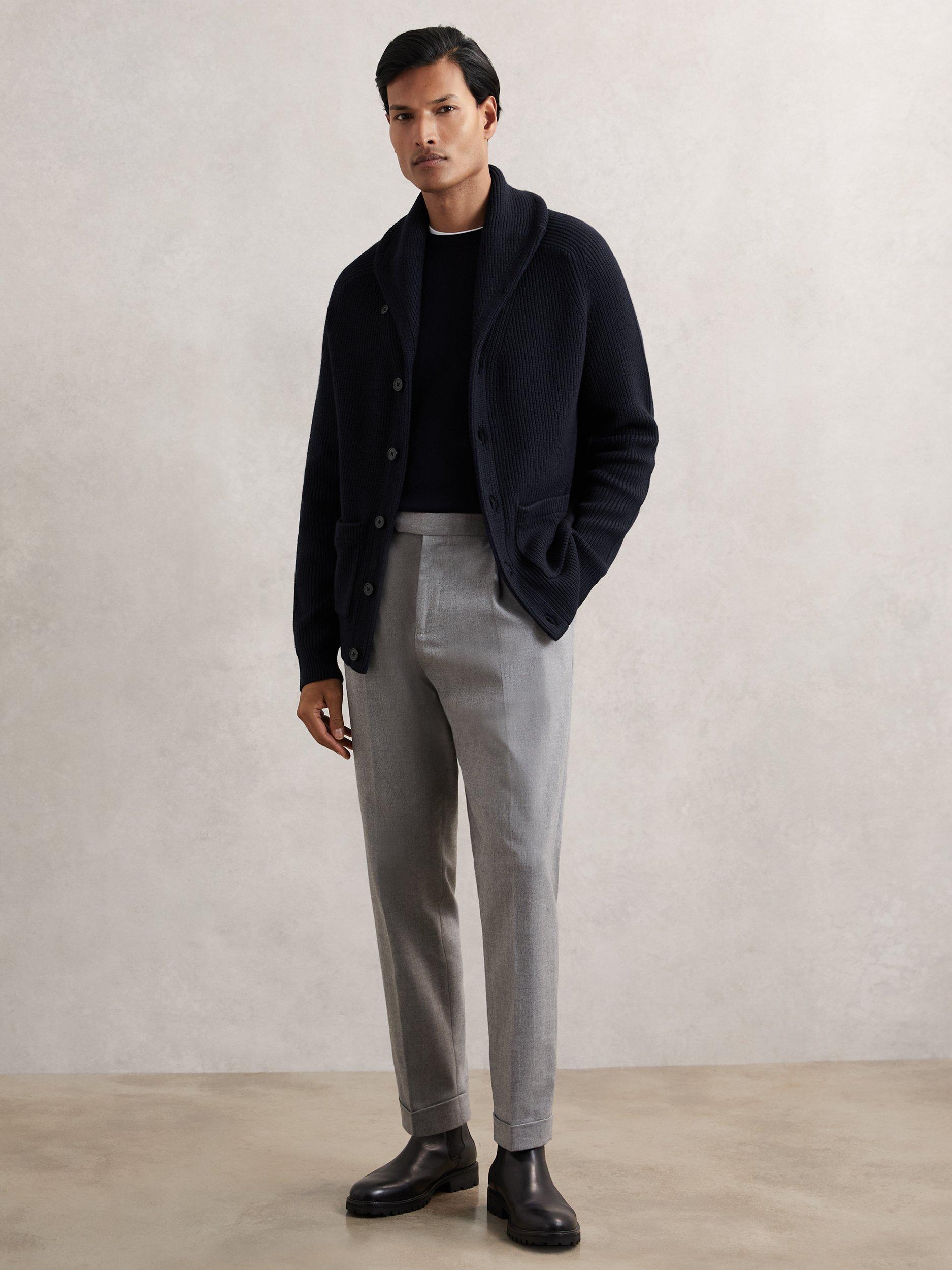 Product image 5 of 5, which shows Reiss Cannon Cardigan, Navy, XS