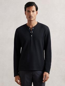 Reiss Carmello Long Sleeve Top, Navy, Navy