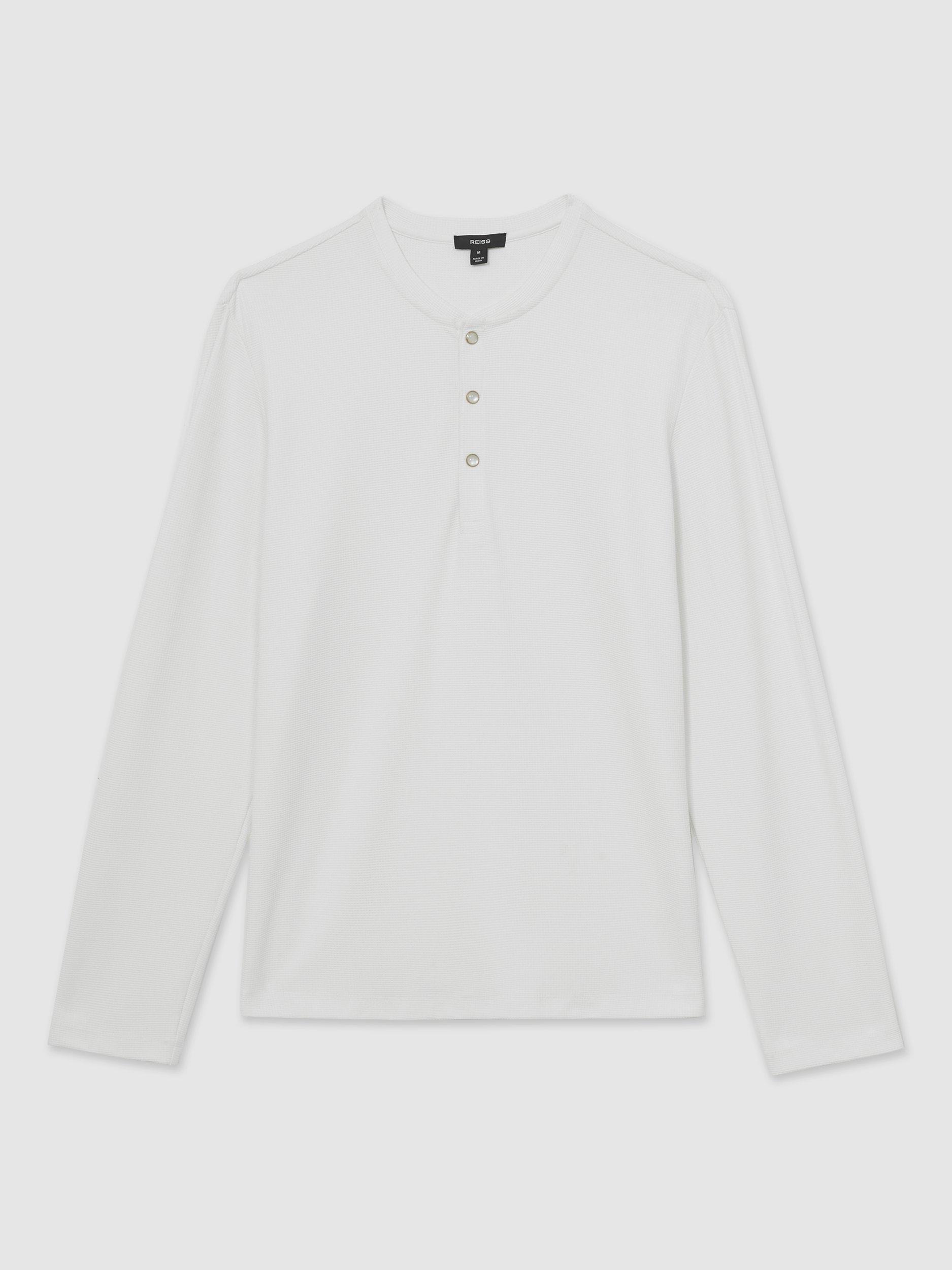 Product image 3 of 5, which shows Reiss Carmello Long Sleeve Top, White, L