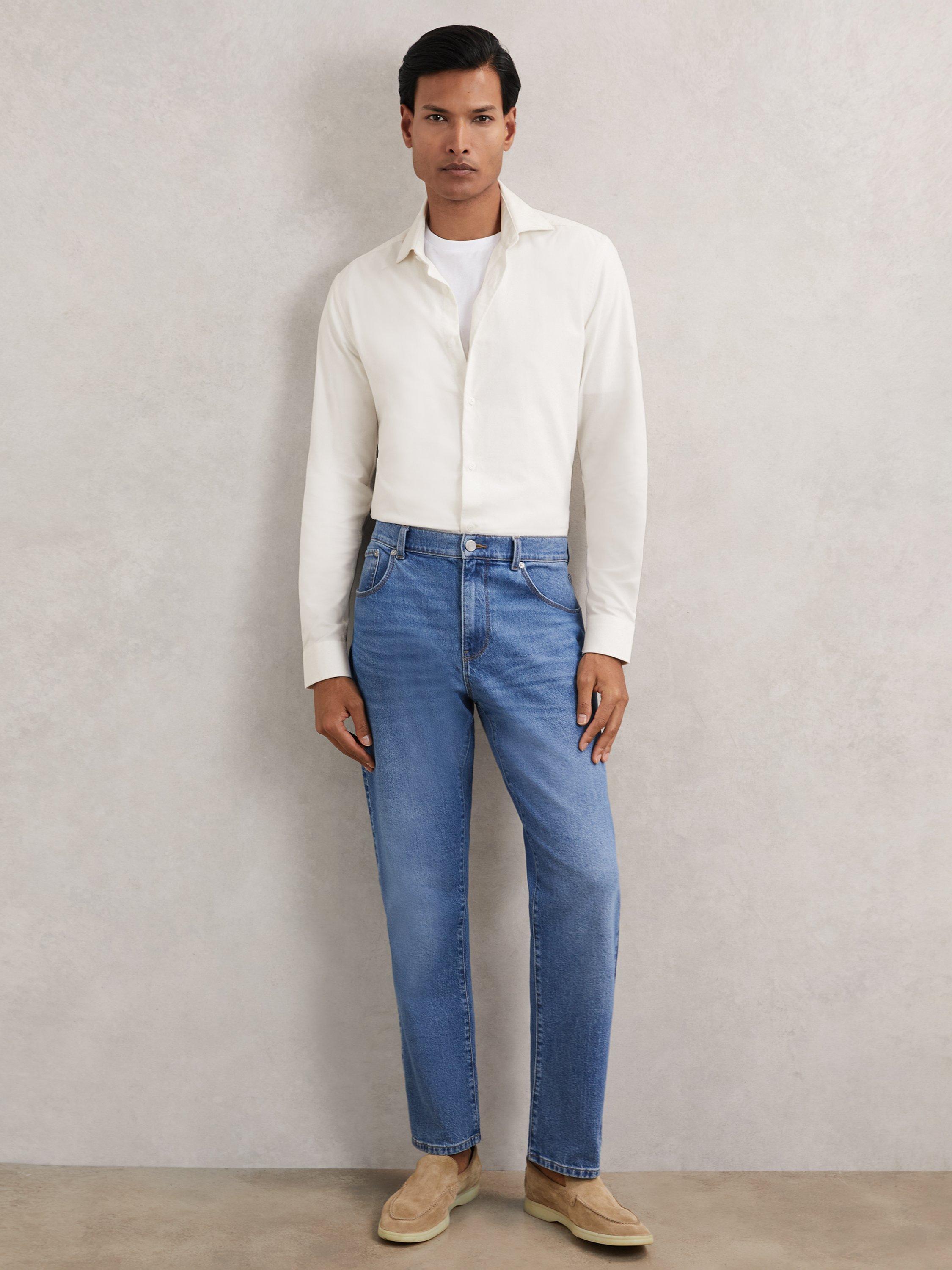 Product image 5 of 5, which shows Reiss Velma Corduroy Shirt, White, XS