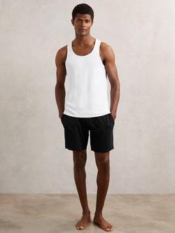 Reiss Fleet Cotton Blend Shorts, Black