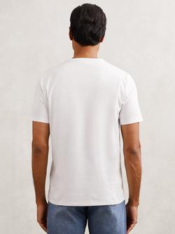 Reiss Count Cotton Regular Fit Short Sleeve T-Shirt, Pack of 2, White/White - view 2, White/White