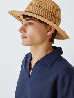 John Lewis Braided Band Fedora, Natural, Natural