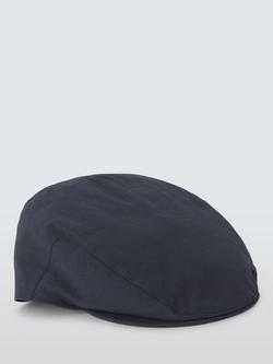 John Lewis Cotton Ripstop Flat Cap, Navy - view 2, Navy
