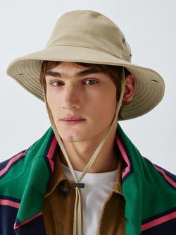 John Lewis Cotton Safari Hat, Natural, Natural