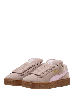 PUMA Kids' Suede XL Lace Up Trainers, Rose - view 2, Rose