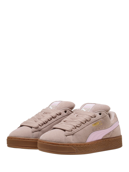 PUMA Kids' Suede XL Lace Up Trainers, Rose - view 2, Rose