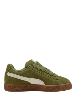 PUMA Kids' Suede XL Lace Up Trainers, Olive Green, Olive Green