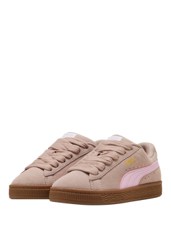 PUMA Kids' Suede XL Lace Up Trainers, Rose - view 2, Rose