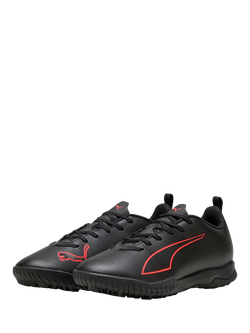 PUMA Kids' ULTRA 6 PLAY TT Football Boots, Puma Black/Red - view 2, Puma Black/Red