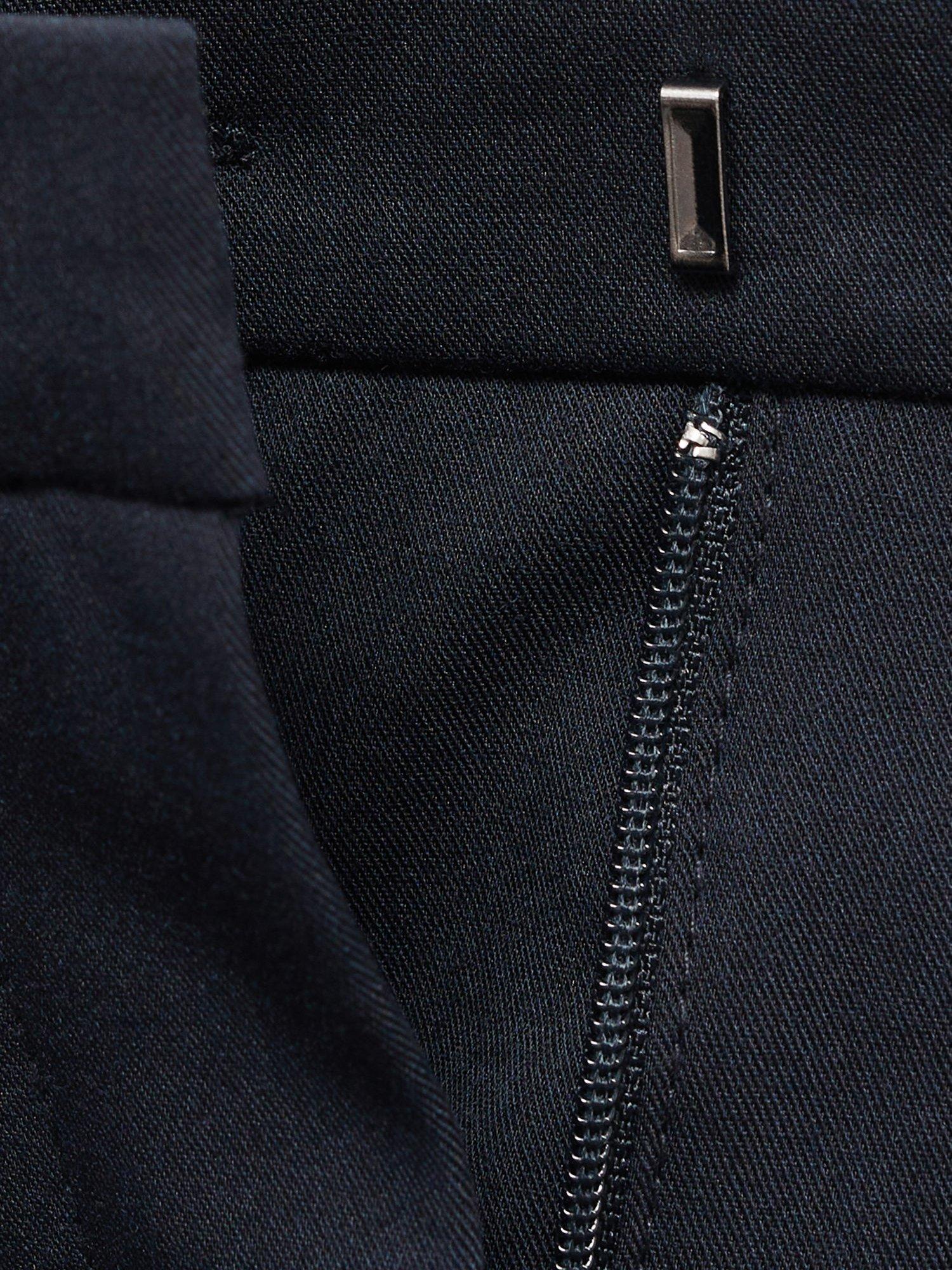 Product image 5 of 5, which shows Mango Boreal Skinny Trousers, Navy, 10