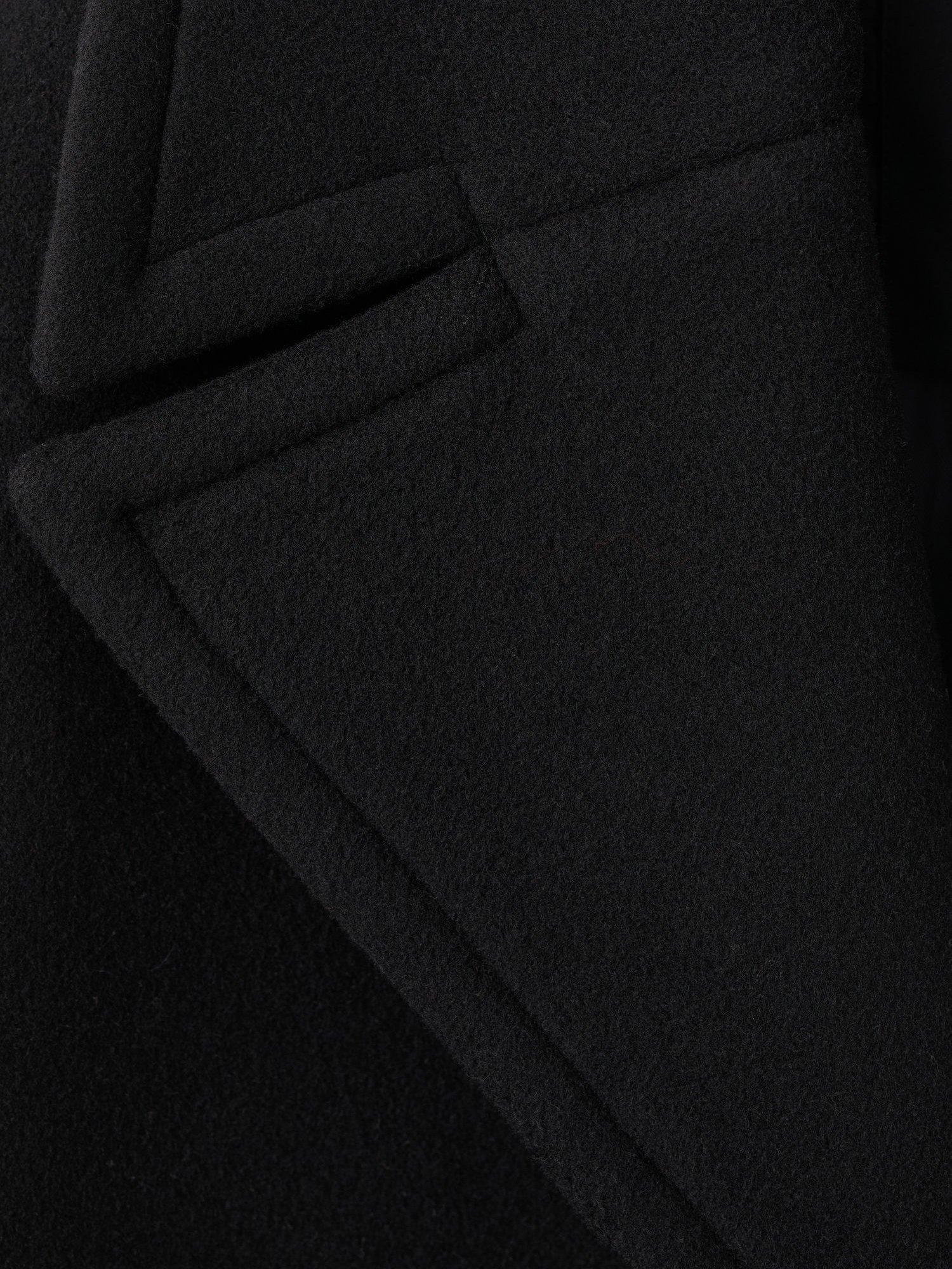 Product image 5 of 8, which shows Mango Love Oversized Wool Rich Coat, Black, L