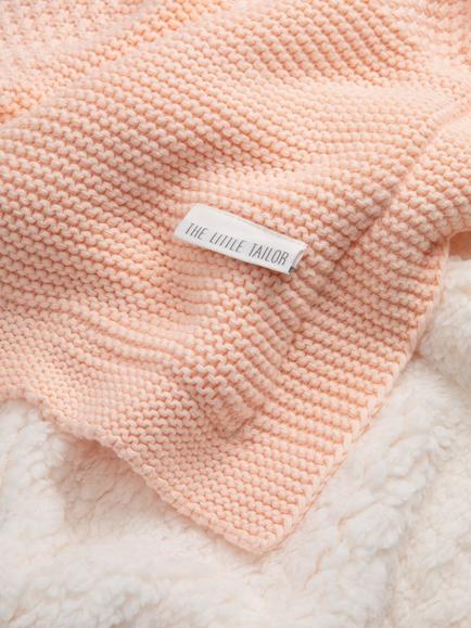 The Little Tailor Baby Plush Lined Blanket, Pink - view 2, Pink