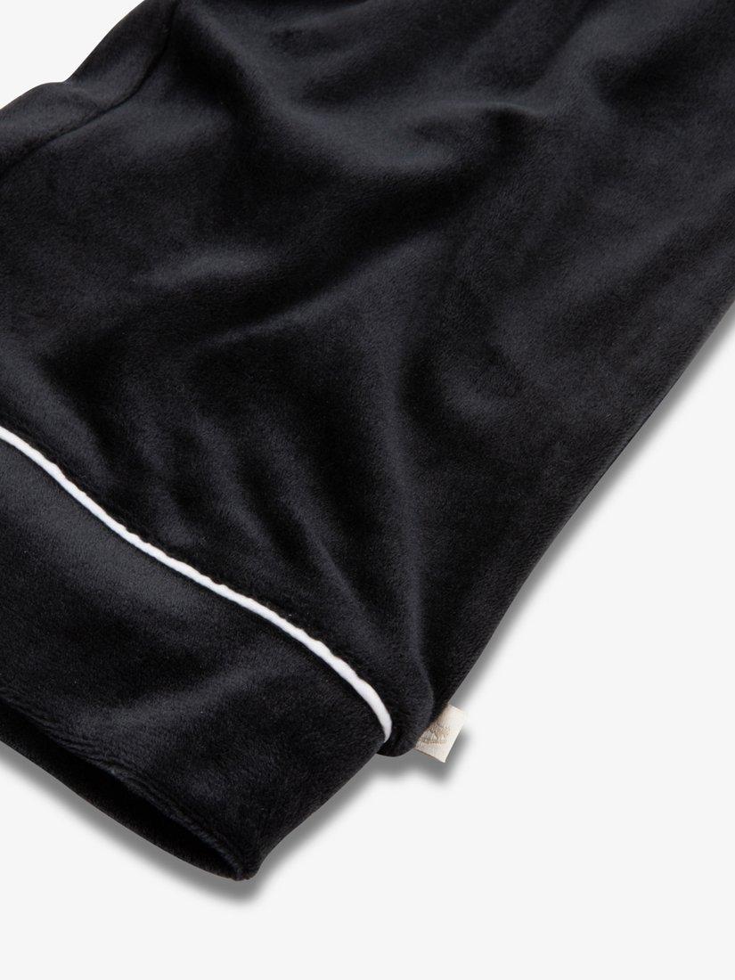 Product image 8 of 10, which shows The Little Tailor Kids' Velour Pyjama Set, Black, 2-3 years