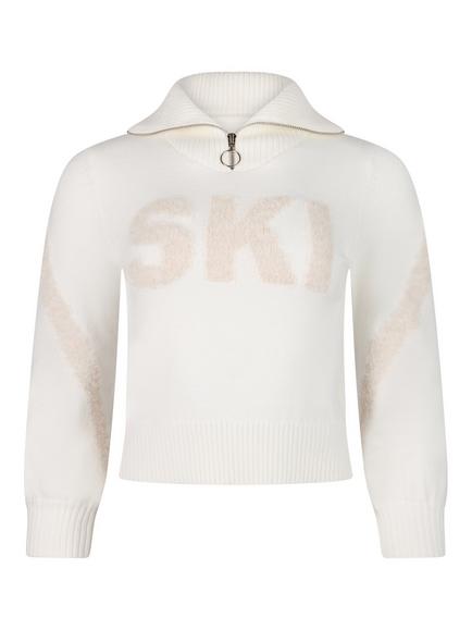 The Little Tailor Kids' Relaxed Fit Ski Jumper, Cream, Cream