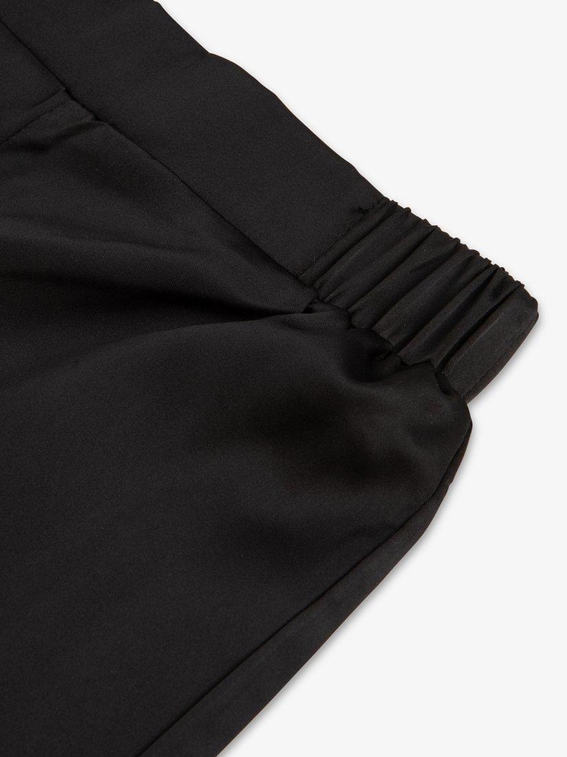 Product image 10 of 10, which shows The Little Tailor Kids' Satin Pyjama Set, Black, 6-7 years