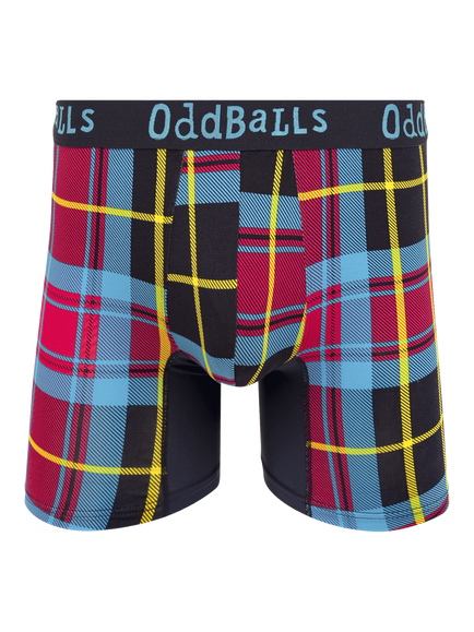 OddBalls Plaid Bamboo Boxer Shorts, Multi, Multi