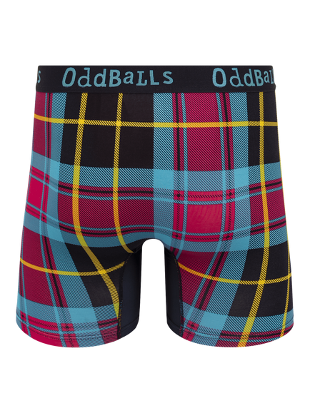 OddBalls Plaid Bamboo Boxer Shorts, Multi - view 2, Multi
