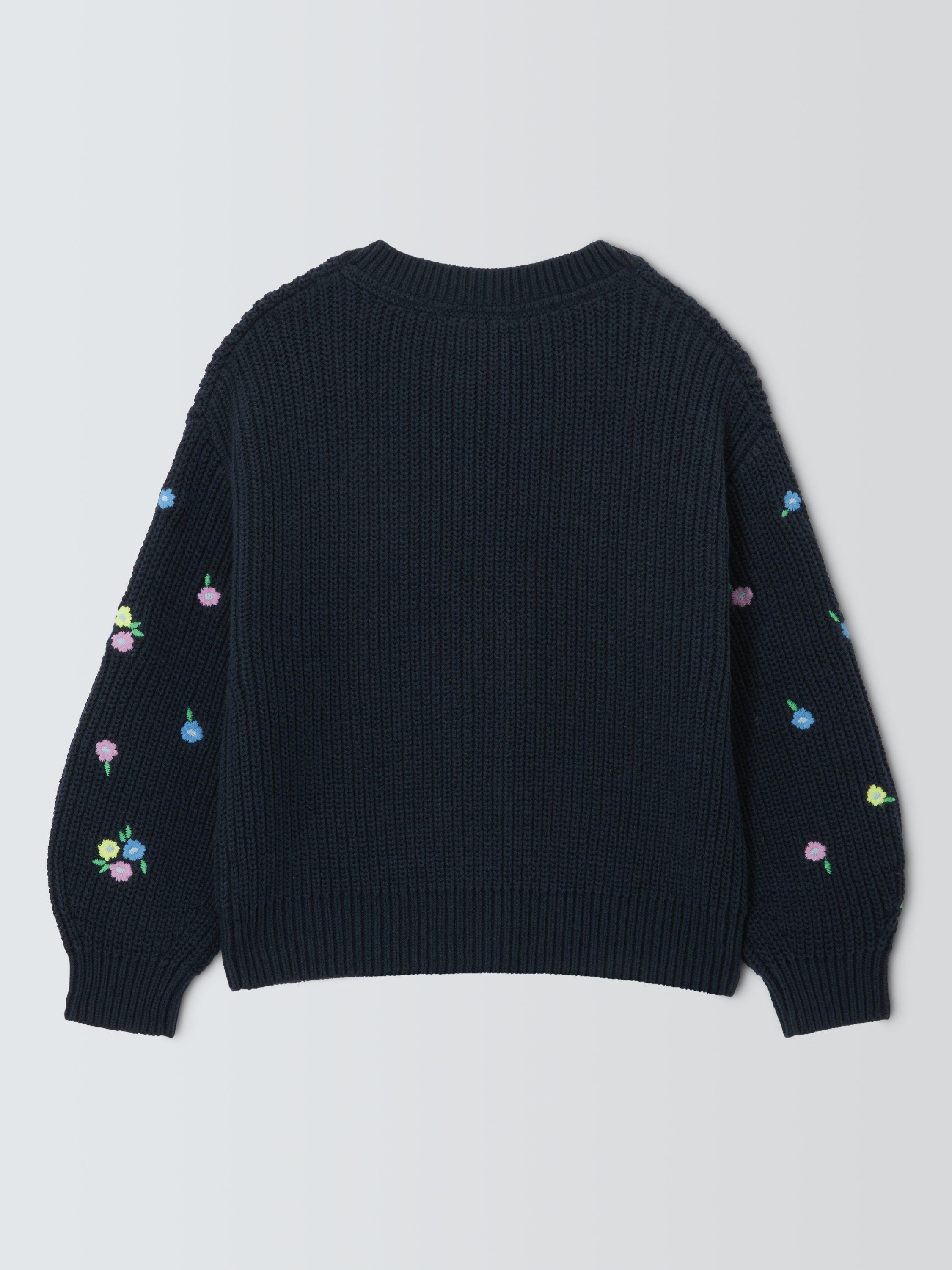 Product image 6 of 7, which shows John Lewis Embroidered Floral Cardigan, Multi, 3 years