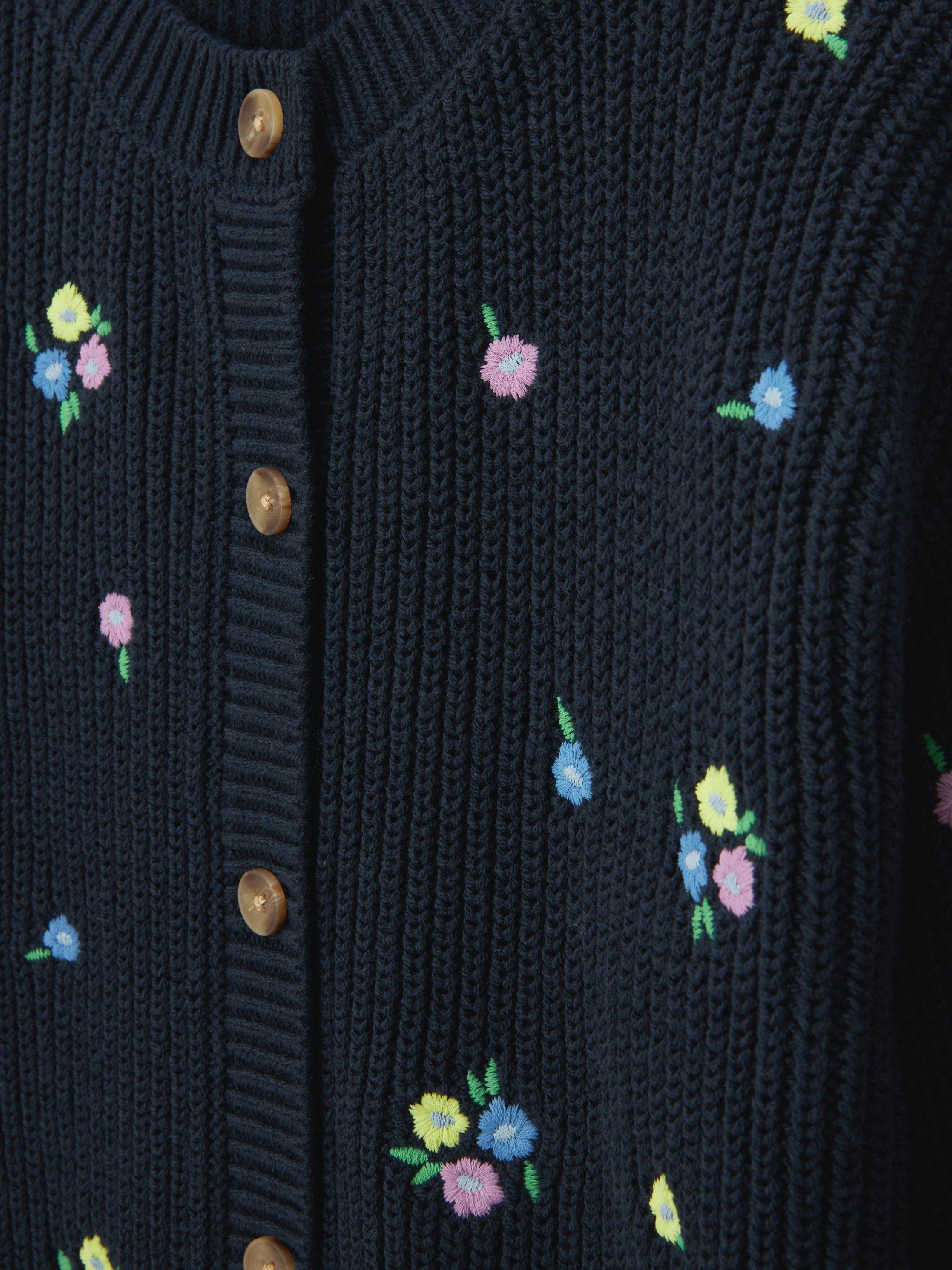 Product image 7 of 7, which shows John Lewis Embroidered Floral Cardigan, Multi, 3 years
