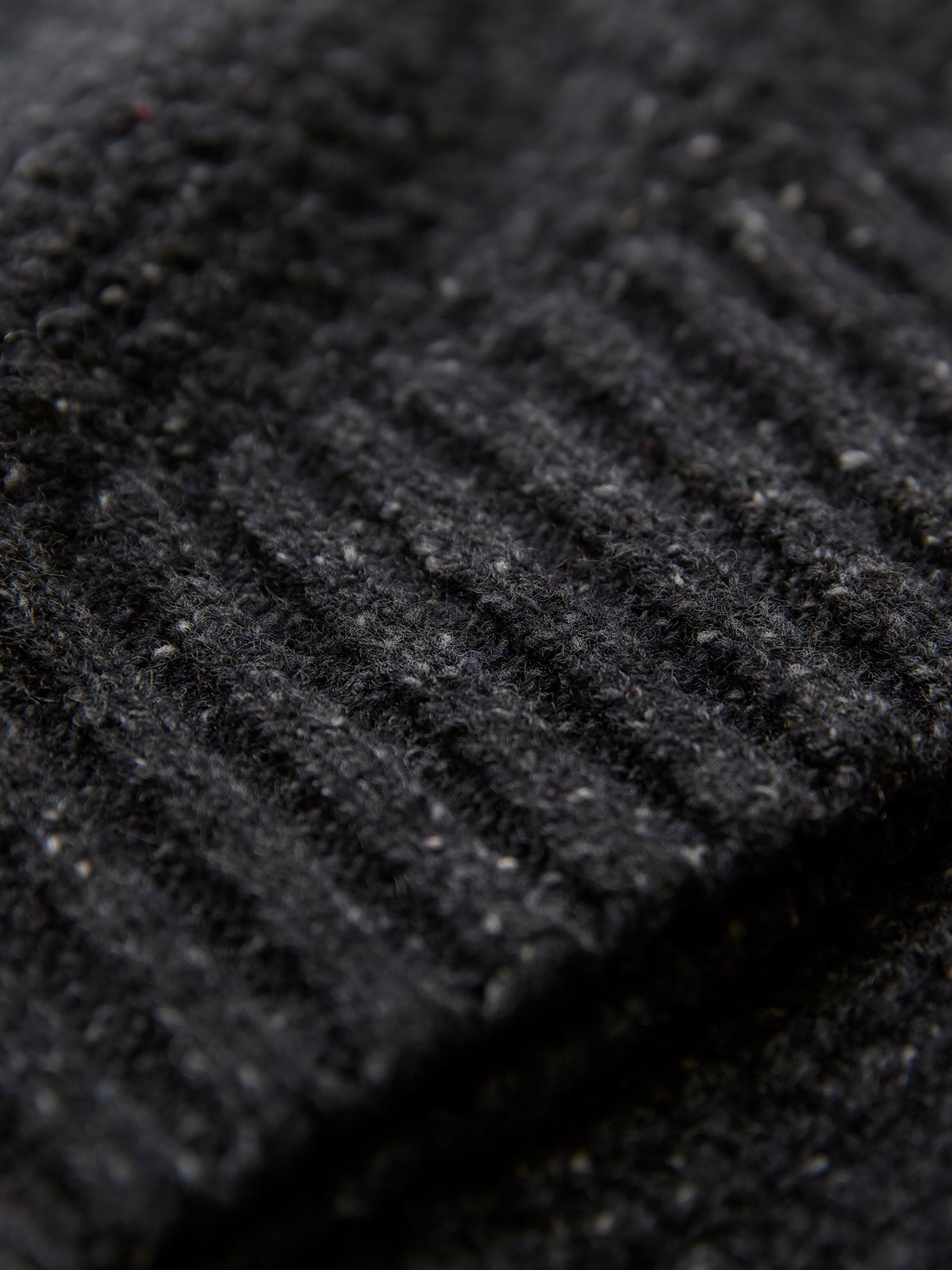 Product image 4 of 5, which shows Celtic & Co. Moss Stitch Cashmere Blend Jumper, Charcoal, S