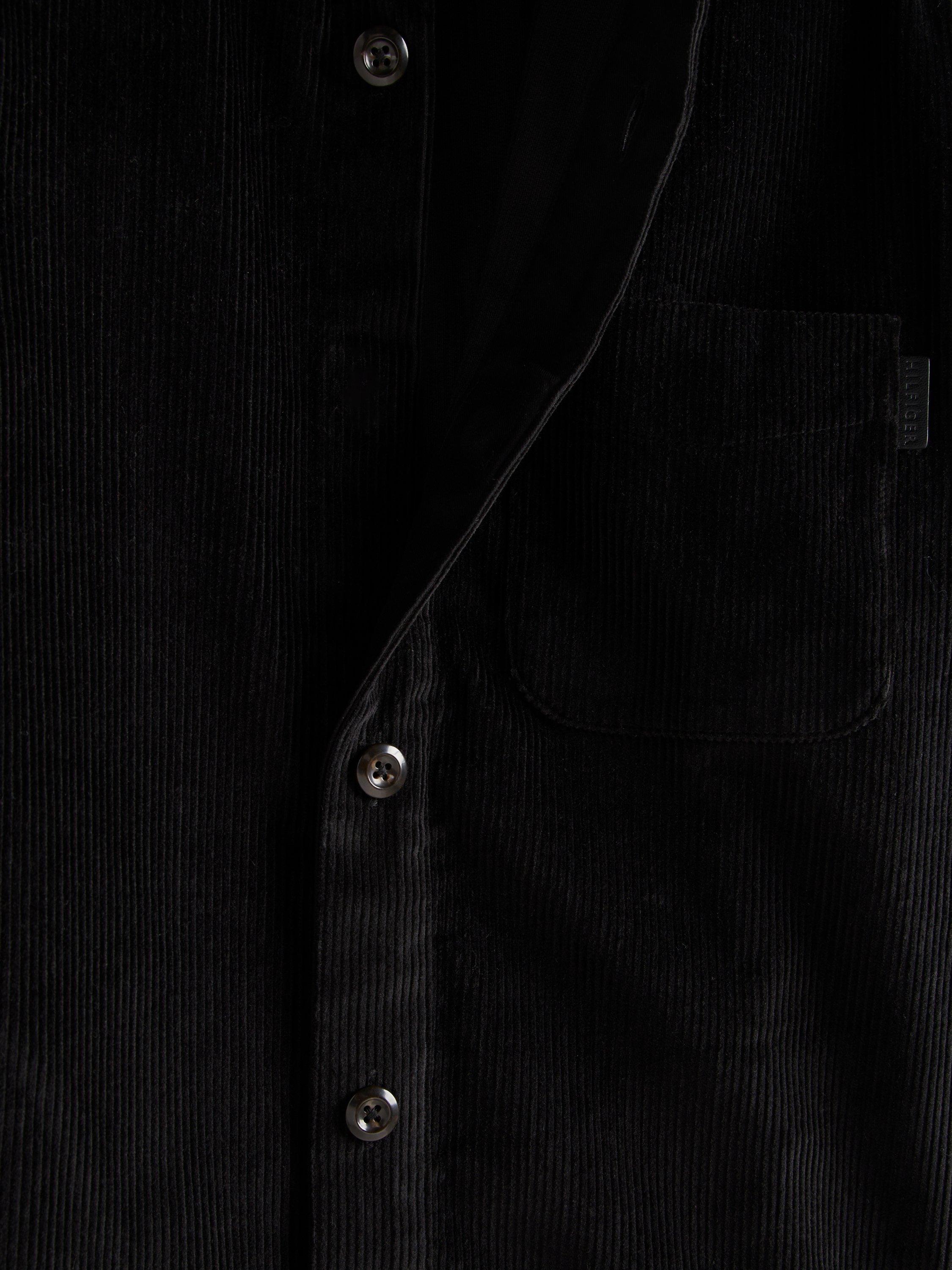 Product image 4 of 4, which shows Tommy Hilfiger Adaptive Corduroy Shirt, Black, XS